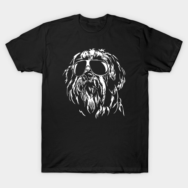 Funny Proud Bearded Collie sunglasses cool dog T-Shirt by wilsigns